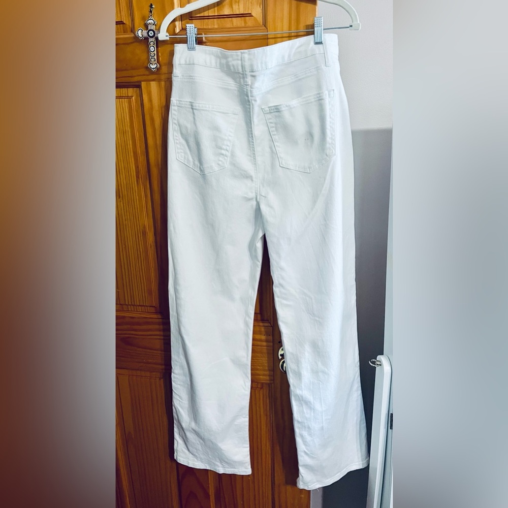 Juniors love fire white Denim mid rise flare Jean size 13 - Picture 10 of 11